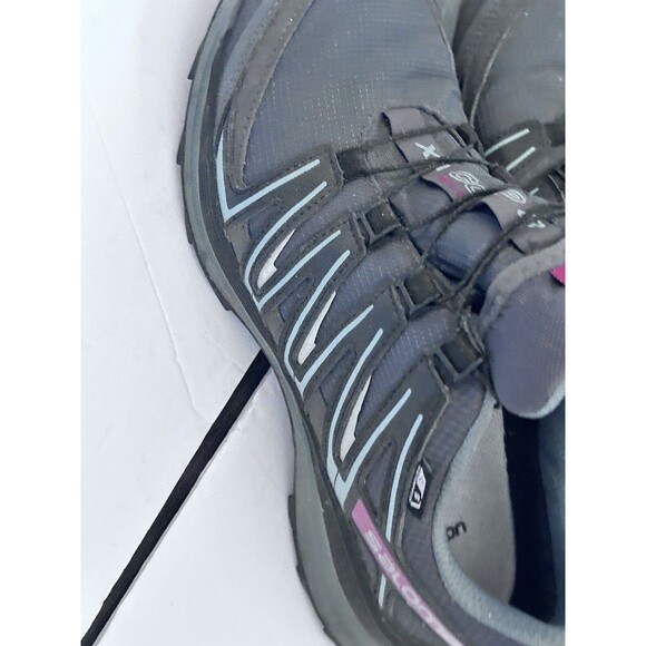 salomon xa comp running shoes Grey pink Size 7 - Picture 4 of 14